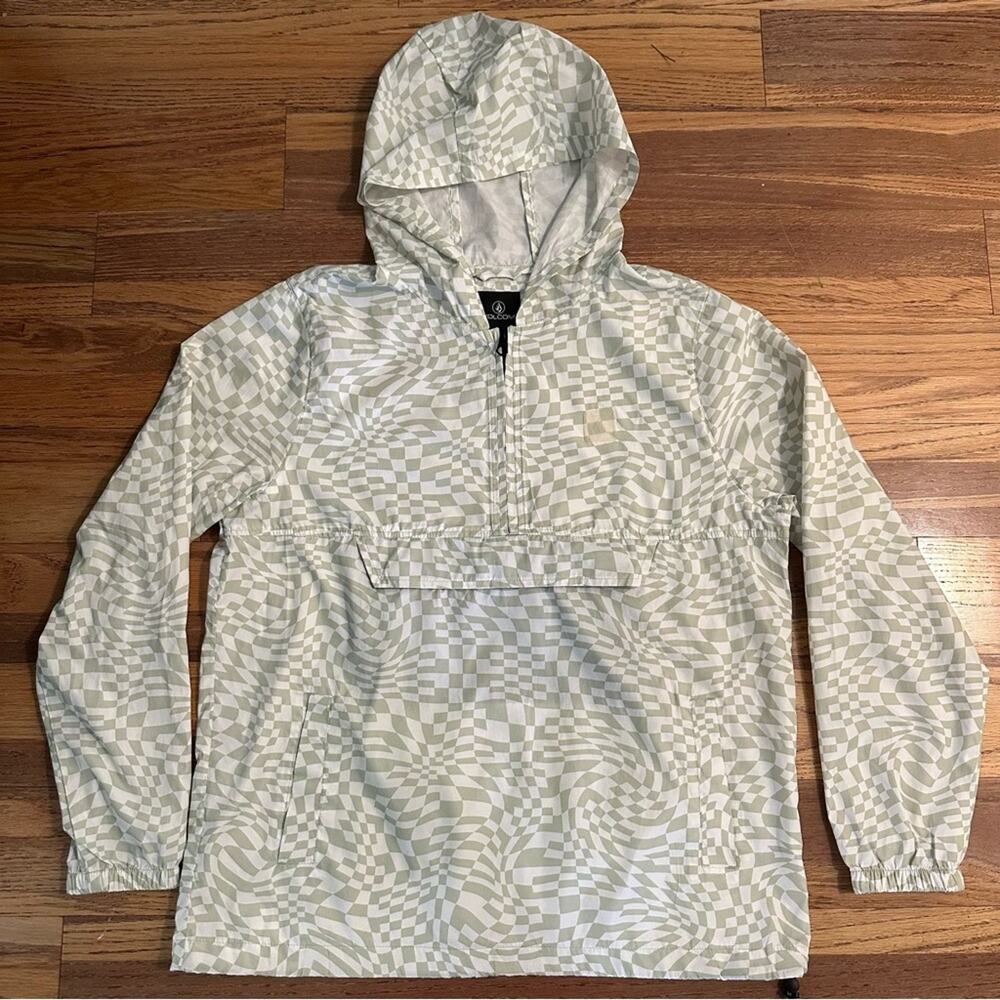 VOLCOM Earth Tripper Windbreaker‎ II, Sage Green, Water Repellant, Packable, M